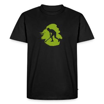 Hockey en salle Hockey sur gazon - T-shirt Premium bio Homme - noir - Devant - Nico (187cm)
