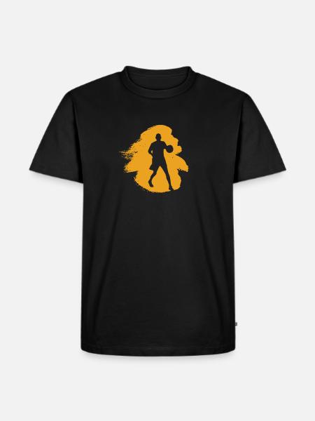 Basketball Dribbling Rebounding - Männer Premium Bio T-Shirt - Schwarz