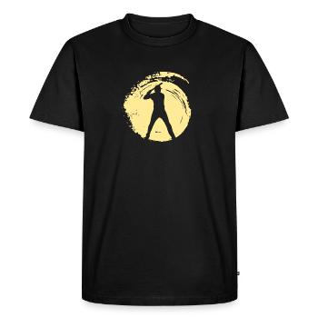 Baserunner Baseballer - Men's Premium Organic T-Shirt - black - Front - Nico (187cm)