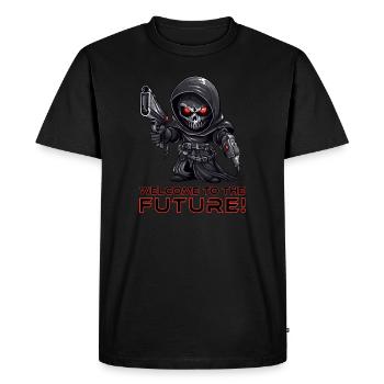 Grim Reaper - Sensenmann - Halloween - Men's Premium Organic T-Shirt - black - Front - Nico (187cm)