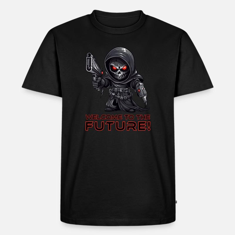 Grim Reaper - Sensenmann - Halloween - Männer Premium Bio T-Shirt - Schwarz