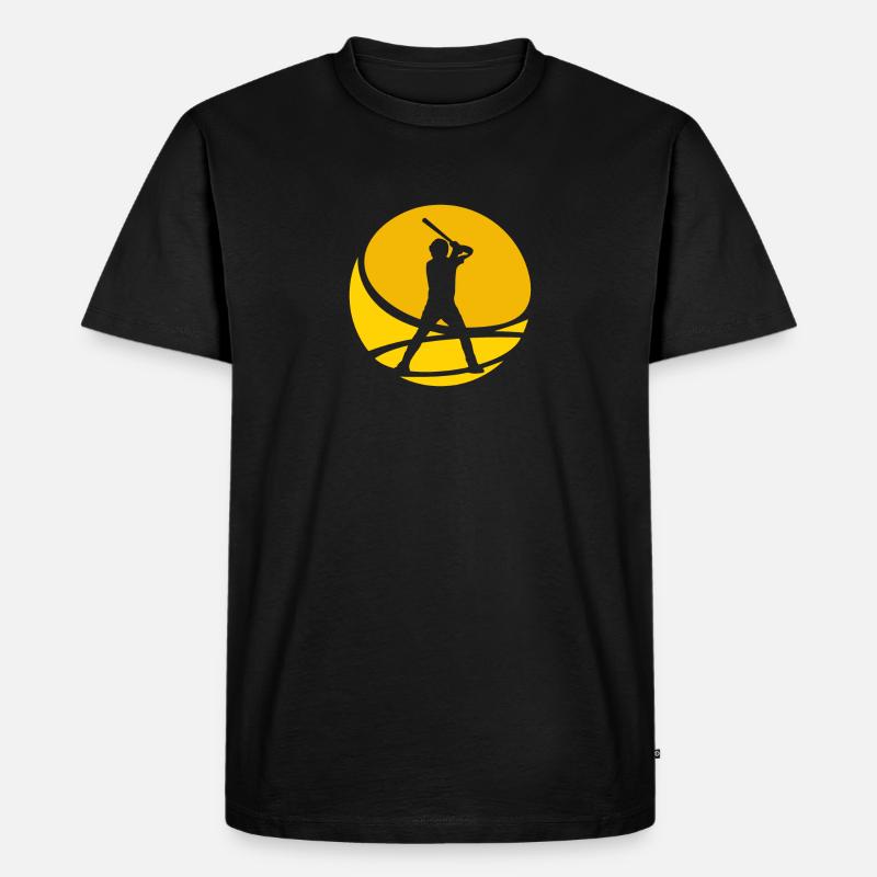 Baseball Baserunner Baseball - Männer Premium Bio T-Shirt - Schwarz