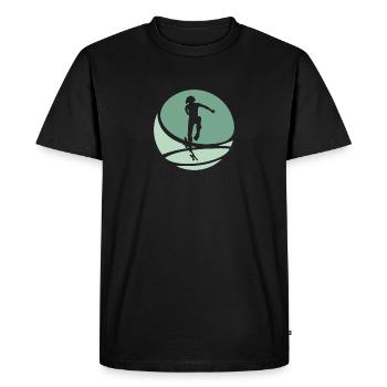 Skateboard Skateboarding Skateboarding - Men's Premium Organic T-Shirt - black - Front - Nico (187cm)