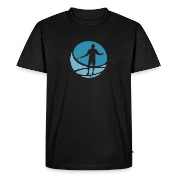Hockey Hockey en salle Bâton de hockey sur gazon - T-shirt Premium bio Homme - noir - Devant - Nico (187cm)