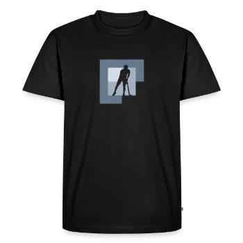 Hockey sur gazon Hockey en salle Hockey sur gazon - T-shirt Premium bio Homme - noir - Devant - Nico (187cm)