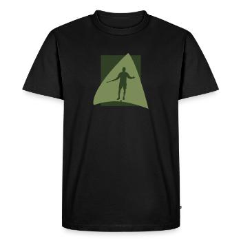 Hockey sur gazon Bâton de hockey sur gazon - T-shirt Premium bio Homme - noir - Devant - Nico (187cm)