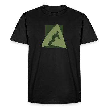 Snowboarders de sports d’hiver - T-shirt Premium bio Homme - noir - Devant - Nico (187cm)