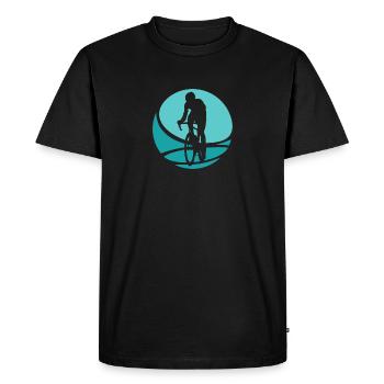 Cyclists Cyclists Cyclists - Men's Premium Organic T-Shirt - black - Front - Nico (187cm)