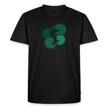 Snowboard Snowboarder Sports d’hiver - T-shirt Premium bio Homme - noir - Devant - Nico (187cm)