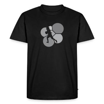 Football américain Gridiron Touchdown Rugby - T-shirt Premium bio Homme - noir - Devant - Nico (187cm)