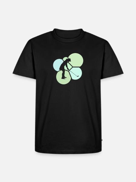 Golf Golfing Fairway - Men's Premium Organic T-Shirt - black