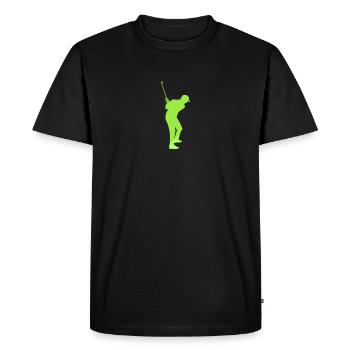Balle de golf Golfeur de golf - T-shirt Premium bio Homme - noir - Devant - Nico (187cm)