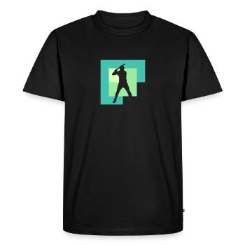 Baseball Baseball Bat Joueur de baseball - T-shirt Premium bio Homme - noir - Devant - Nico (187cm)