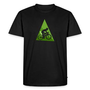 Tour à vélo et à vélo - T-shirt Premium bio Homme - noir - Devant - Nico (187cm)