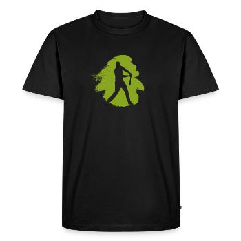 Baseball Baserunner Baseball Player - Men's Premium Organic T-Shirt - black - Front - Nico (187cm)