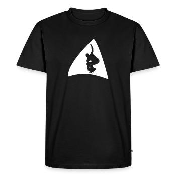 Planche à roulettes Planche à roulettes - T-shirt Premium bio Homme - noir - Devant - Nico (187cm)