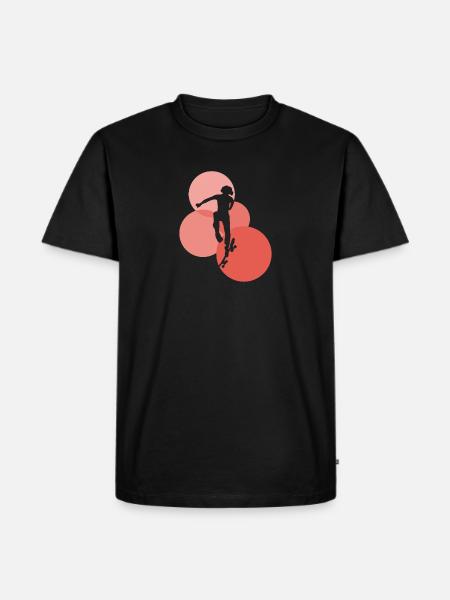 Skate Skateboarding - Männer Premium Bio T-Shirt - Schwarz