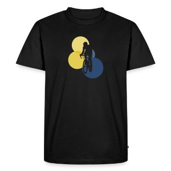 Fahrrad Vélo Vélo - T-shirt Premium bio Homme - noir - Devant - Nico (187cm)