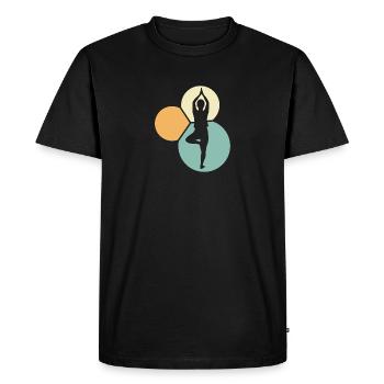 Pilates Mantra - T-shirt Premium bio Homme - noir - Devant - Nico (187cm)