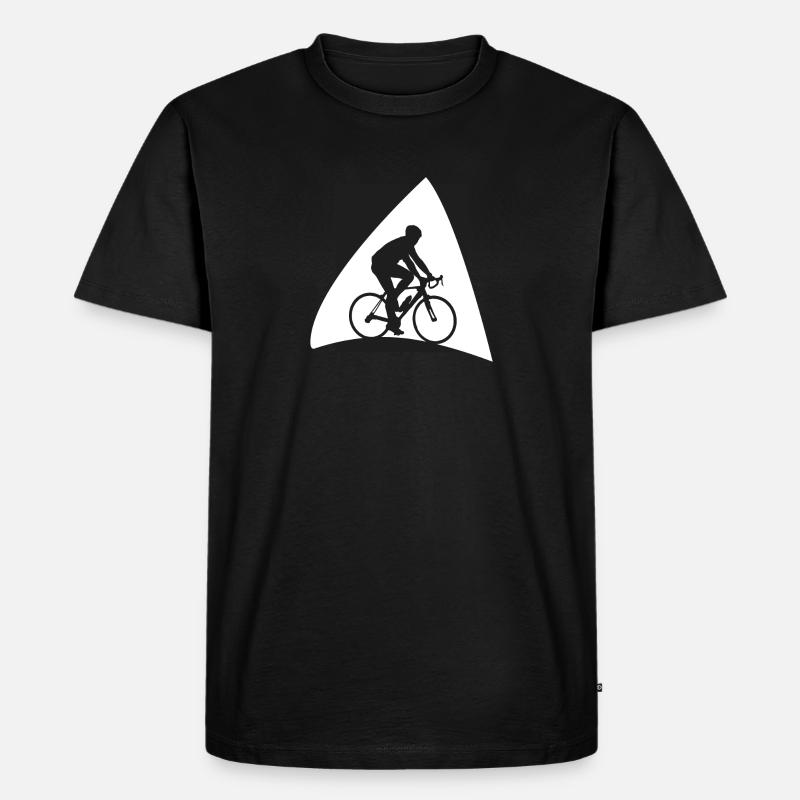 Radfahren Radfahrer - Männer Premium Bio T-Shirt - Schwarz