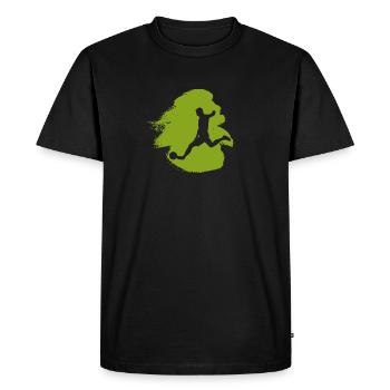 Football Milieu de terrain Football - T-shirt Premium bio Homme - noir - Devant - Nico (187cm)
