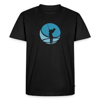 Golfers Golf Golfers - Men's Premium Organic T-Shirt - black - Front - Nico (187cm)