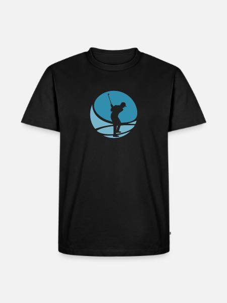 Golfare Golf Golfare - Ekologisk premium-T-shirt herr - svart