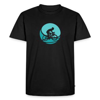 Cyclists Cycling Cyclists - Men's Premium Organic T-Shirt - black - Front - Nico (187cm)