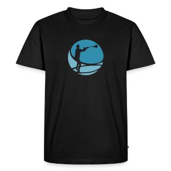 Raquette de crosse Fogo - T-shirt Premium bio Homme - noir - Devant - Nico (187cm)