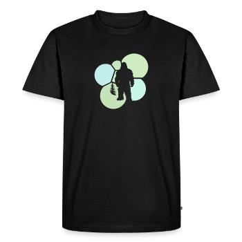 Big foot Bigfoot Yéti Bigfoot - T-shirt Premium bio Homme - noir - Devant - Nico (187cm)