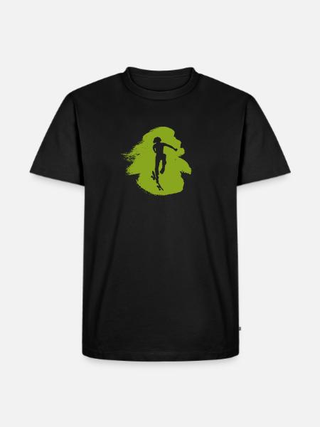 Skateboard Skaten Skateboarder - Männer Premium Bio T-Shirt - Schwarz