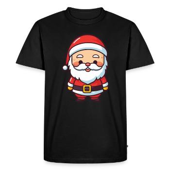 Santa Claus Santa Christmas - Men's Premium Organic T-Shirt - black - Front - Nico (187cm)
