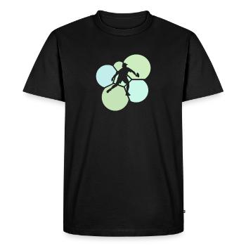Joueur de pickleball Ball Sports Raquette de pickleball - T-shirt Premium bio Homme - noir - Devant - Nico (187cm)