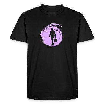 Banques Banque Wall Street - T-shirt Premium bio Homme - noir - Devant - Nico (187cm)