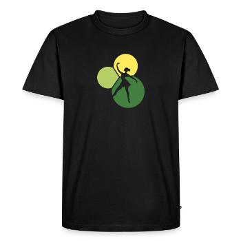 Ballerine, Danseuse de ballet, Danseuse de ballet - T-shirt Premium bio Homme - noir - Devant - Nico (187cm)
