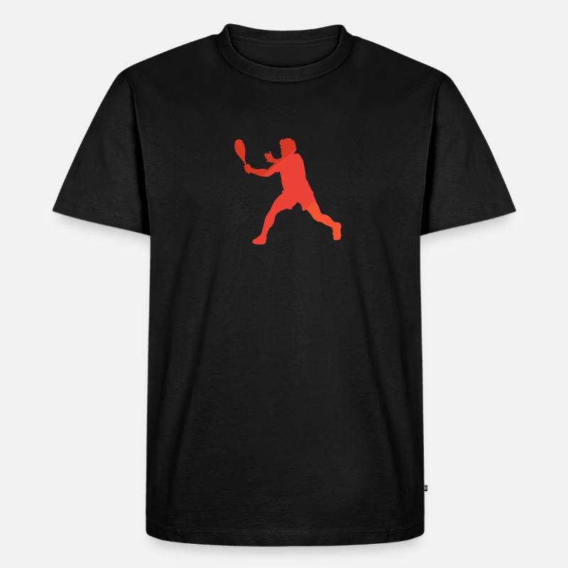 Schläger Squashspieler Squashschläger - Männer Premium Bio T-Shirt - Schwarz