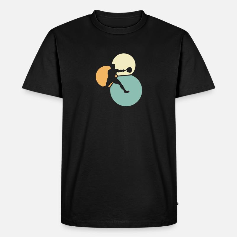 Squashspieler Squashspieler Squashschläger - Männer Premium Bio T-Shirt - Schwarz