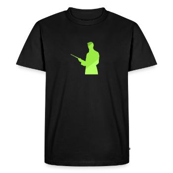 Joueur de billard Boule de billard Joueur de billard - T-shirt Premium bio Homme - noir - Devant - Nico (187cm)