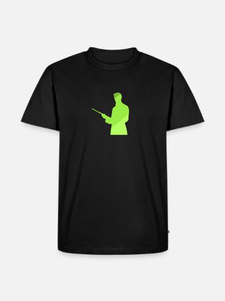 Billardspieler Billardkugel Billardspieler - Männer Premium Bio T-Shirt - Schwarz
