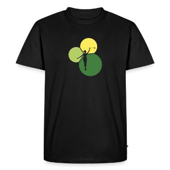 Bâton de gymnastique Twirling Bâton Tournant - T-shirt Premium bio Homme - noir - Devant - Nico (187cm)