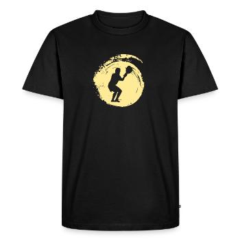 Lacrosse Lacrosse Raquette Intercrosse - T-shirt Premium bio Homme - noir - Devant - Nico (187cm)