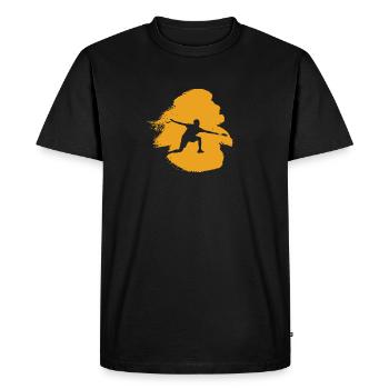 Badminton Drop Smash - T-shirt Premium bio Homme - noir - Devant - Nico (187cm)