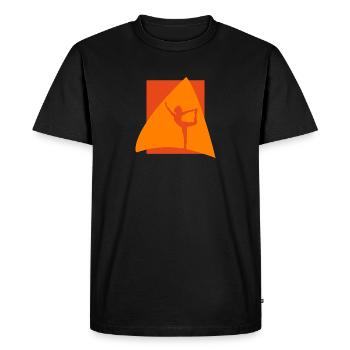 Yoga Mantra - T-shirt Premium bio Homme - noir - Devant - Nico (187cm)