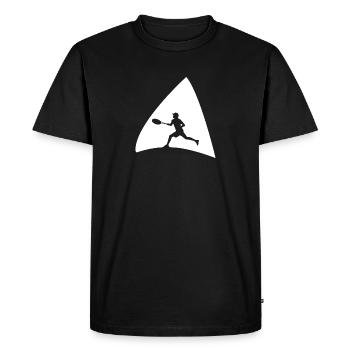 Raquettes de tennis Joueurs de tennis - T-shirt Premium bio Homme - noir - Devant - Nico (187cm)