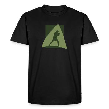Uppercut Boxer - Men's Premium Organic T-Shirt - black - Front - Nico (187cm)