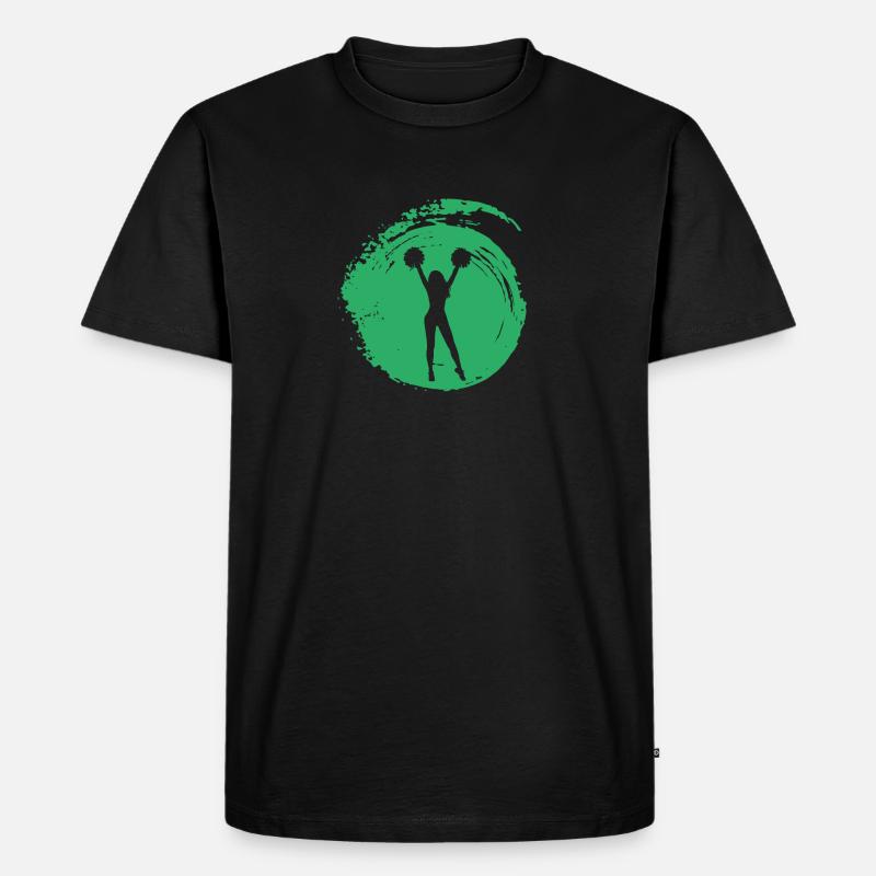 Mädchen Mädchen Bommel - Männer Premium Bio T-Shirt - Schwarz