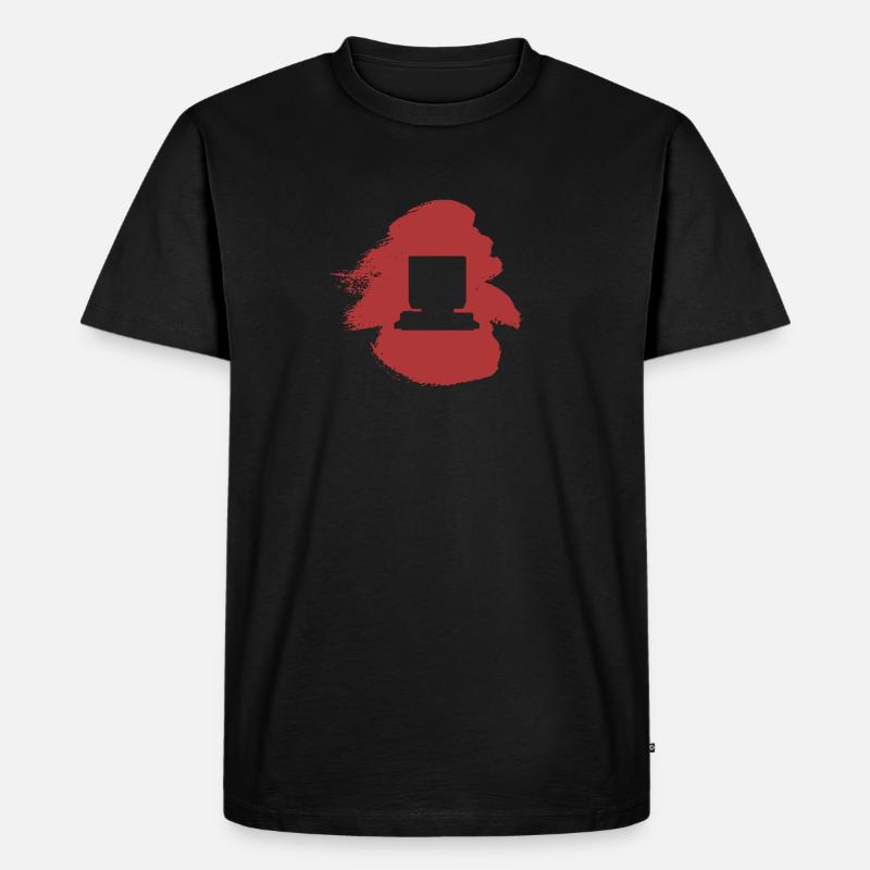 PC PC Computerarbeit - Männer Premium Bio T-Shirt - Schwarz