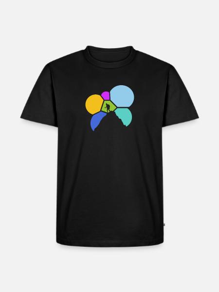 Kletterwand Felsklettern Berg - Männer Premium Bio T-Shirt - Schwarz