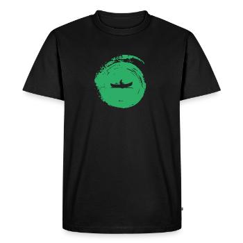 Kayak Pagayer en eau vive - T-shirt Premium bio Homme - noir - Devant - Nico (187cm)