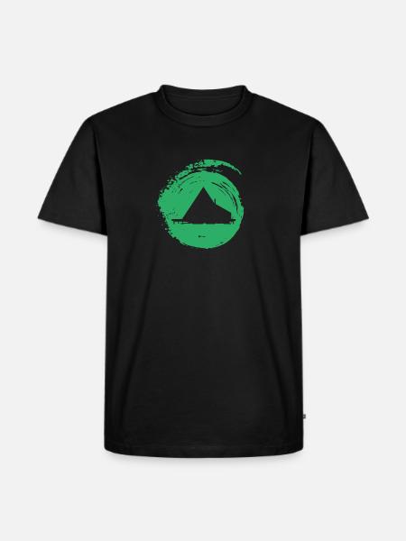 Haus Camping Haus - Männer Premium Bio T-Shirt - Schwarz